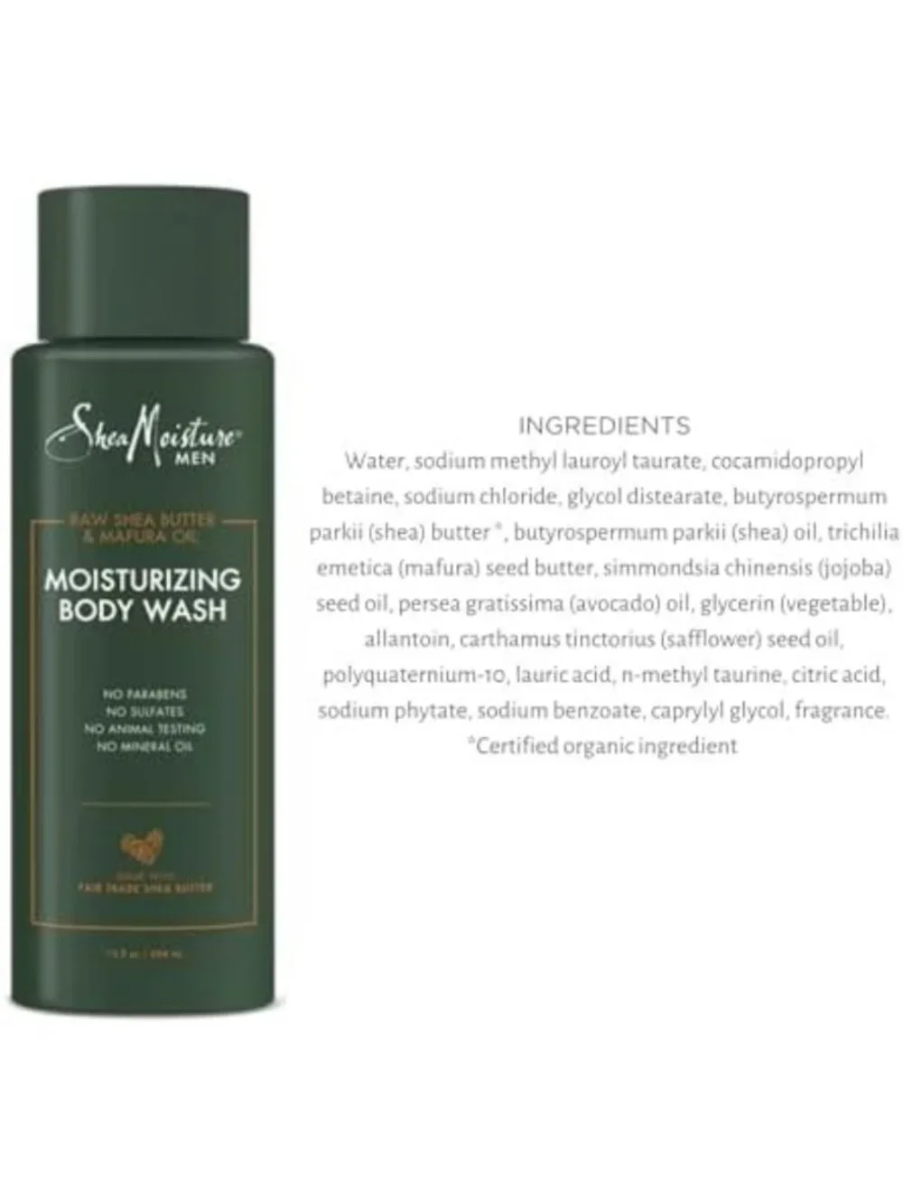 Moisturizing Shea Body Wash 2-Pack with Loofah Scrubber - Nourishing Cleanser